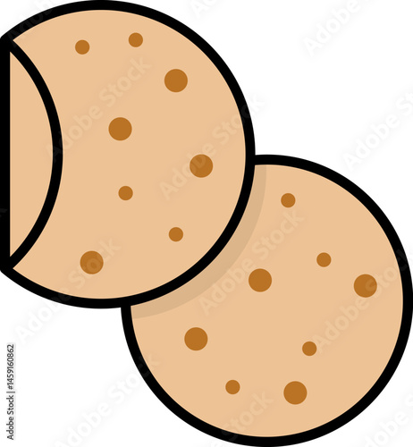 tortilla illustration on a white background     