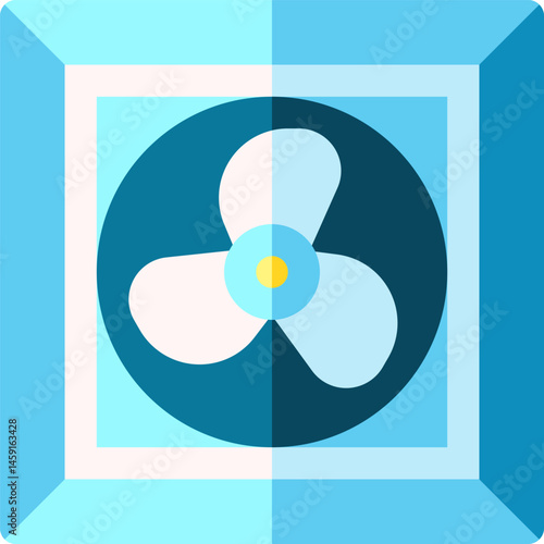 ventilation illustration on a white background     
