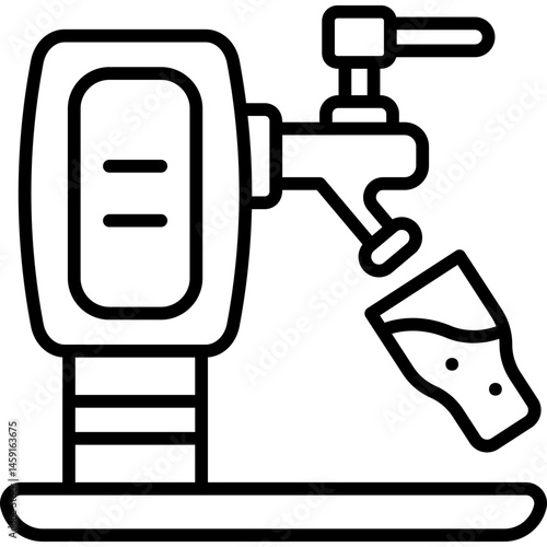 Beer Tap Line Icon