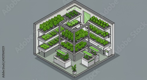 Indoor Vertical Farming System: Modern Agriculture Technology