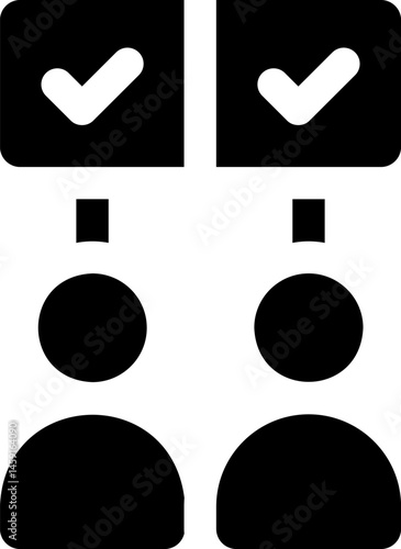 voters illustration on a white background     