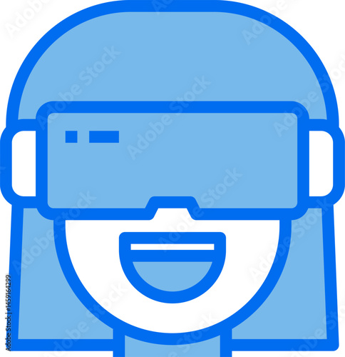 vr illustration on a white background     