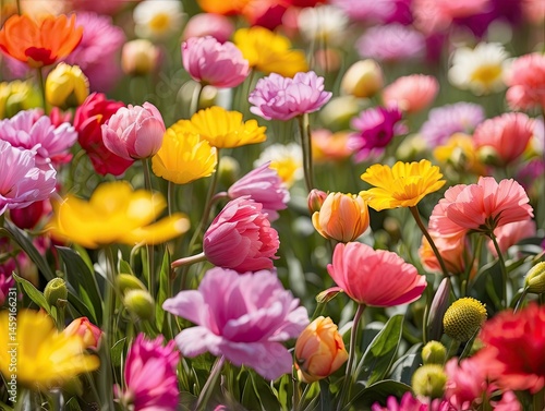 Muscari and Tulip Blossoms
