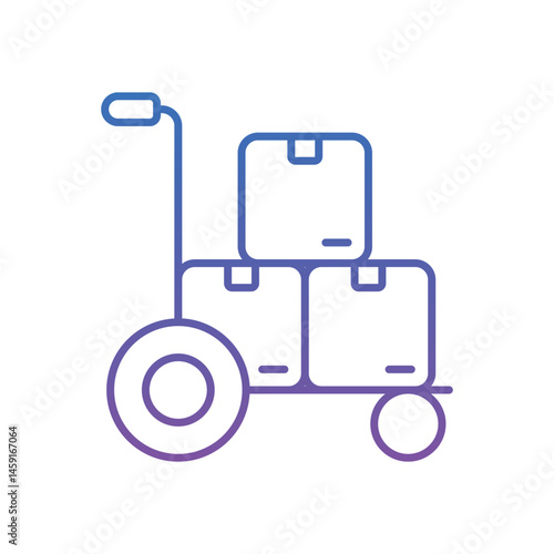 Hand Trolly Vector icon