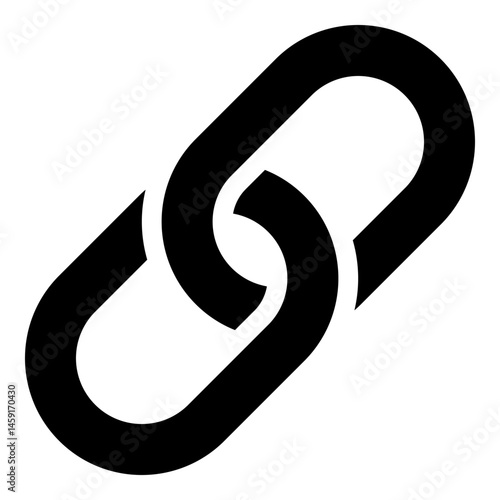 Chain icon isolated on white background