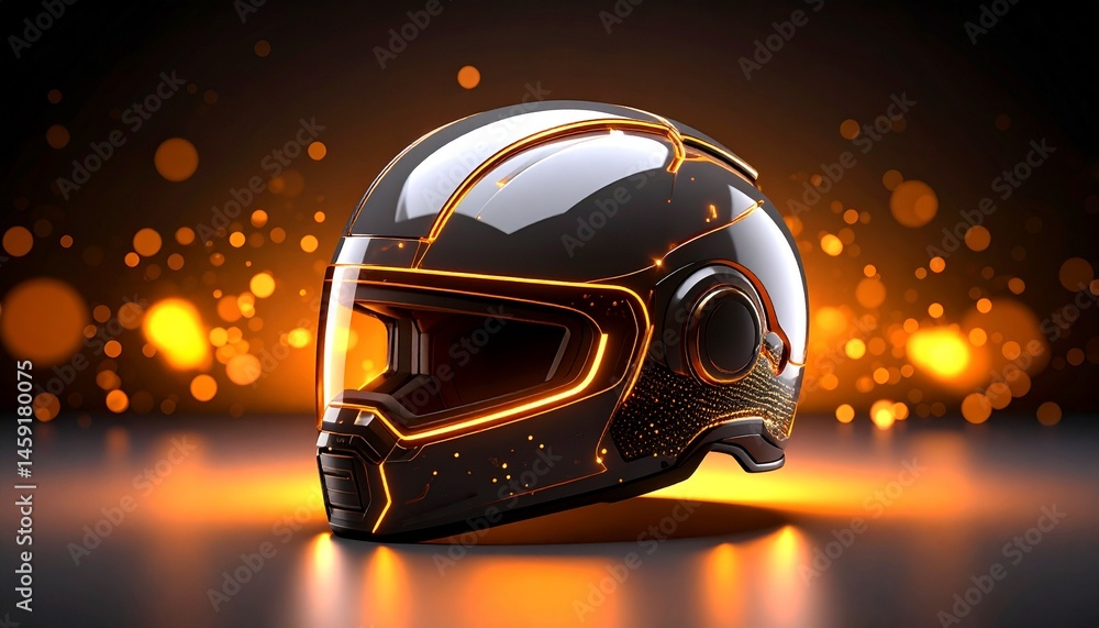 Fototapeta premium Futuristic Helmet concept design