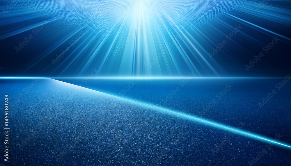 Obraz premium artificial soft blue rays