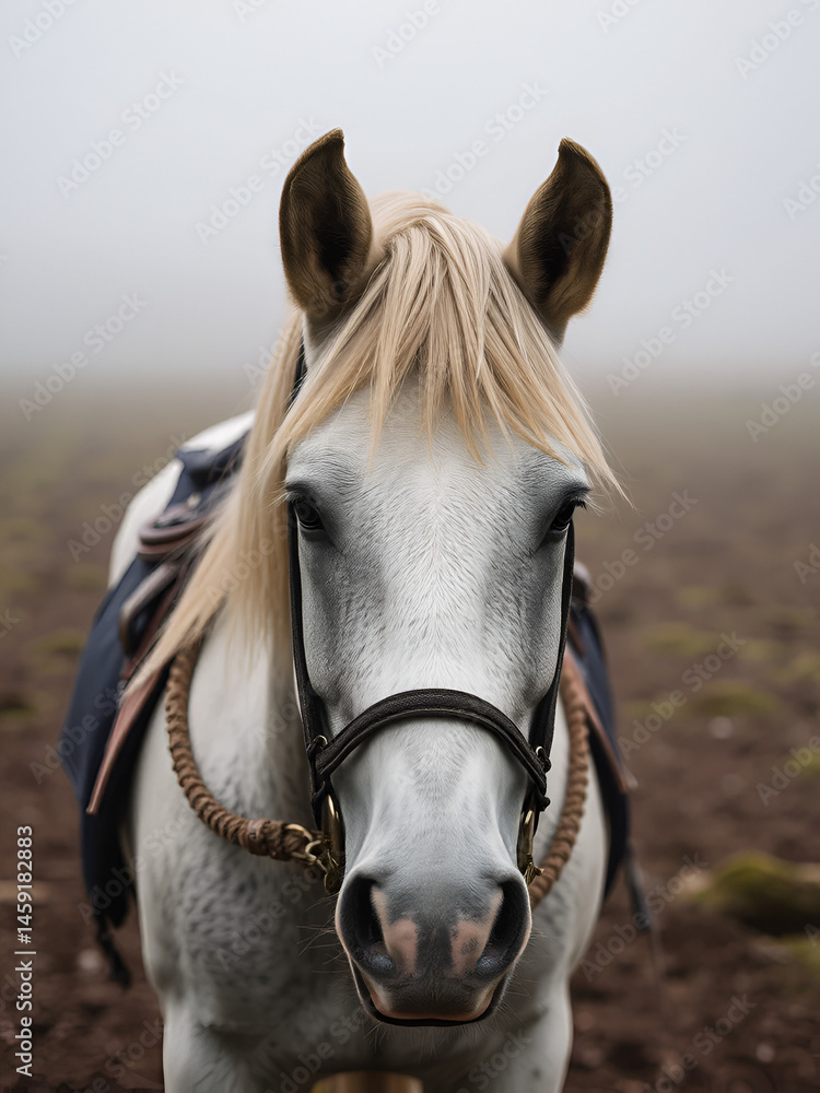 Obraz premium cheval en incurvation
