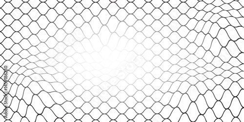 Mesh texture for fishing nets. Seamless pattern for sportswear or soccer goal, volleyball net, basketball hoop, hockey, athletics. Abstract net background for sports. vector