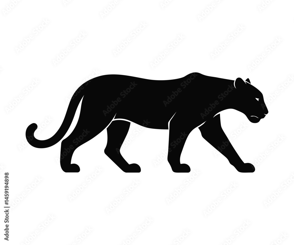 Obraz premium Panther Silhouette Vector