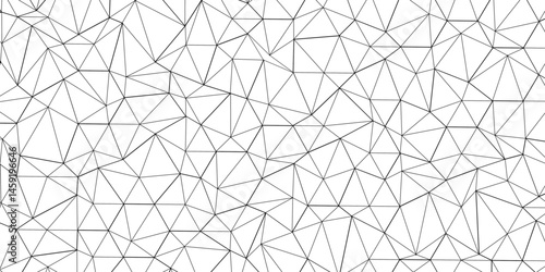 Abstract of simple gray line triangle pattern geometric background. Seamless geometric polygonal repeatable pattern swatch background, Trendy design vector background for web backdrop orpaper print.