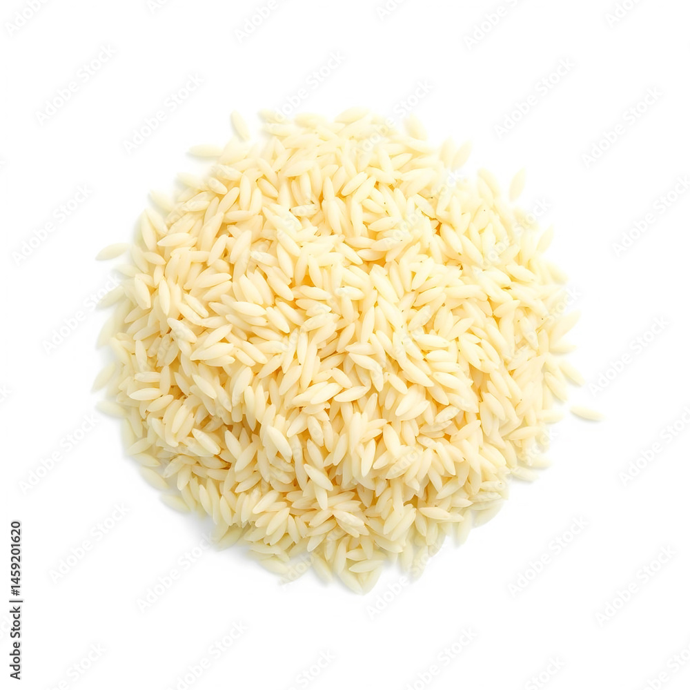 rice on white background rice on white background