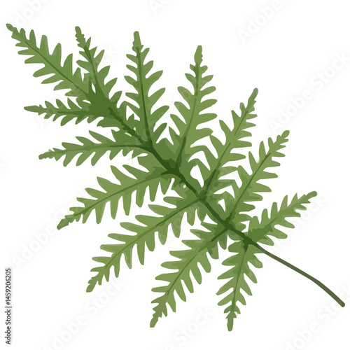 green leaves watercolor