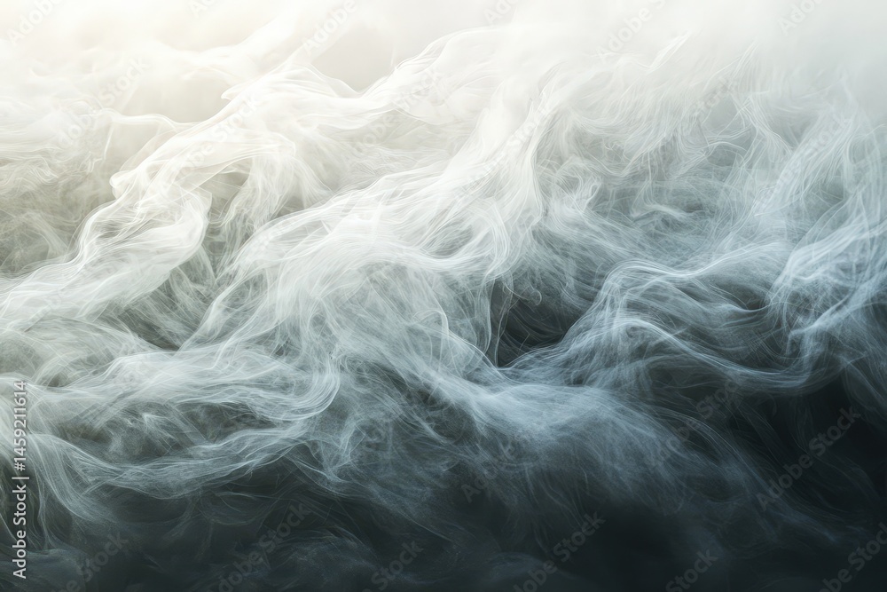 Obraz premium Abstract ethereal smoke plume formations.