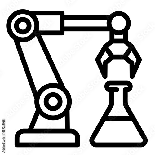 Robotics Arm  Icon Element For Design	