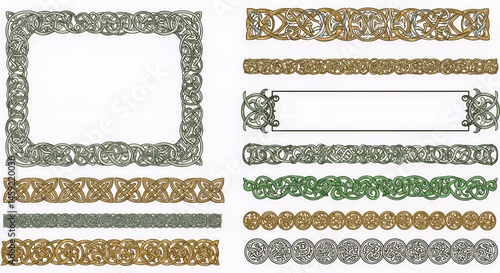 Celtic Knotwork Design Collection: intricate patterns for frames and borders