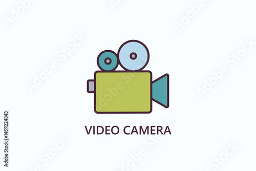 Video Camera Icon Or Logo Isolated Illustration