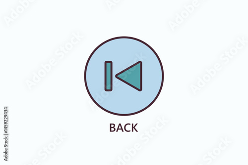 Free Download Back Icon Or Logo Isolated Illustration - GFXLoad