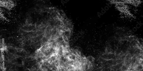  powder White dust exploding.Paint texture