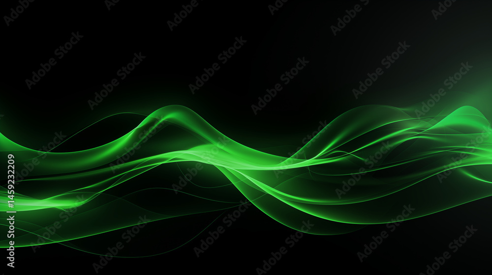 Obraz premium Abstract Green Lines Background