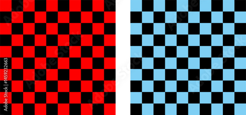Obraz na płótnie chessboard with stylized pieces king, queen, officer, bishop, knight, pawn, rook, vector drawing w salonie