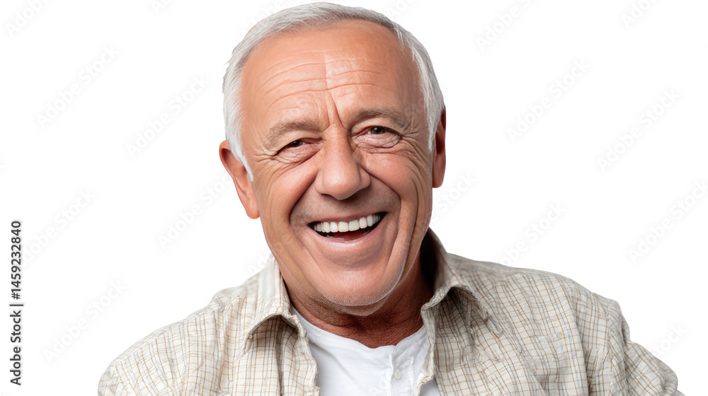 Contented Smile of a Senior: A close-up shot of a senior man, beaming with genuine happiness, radiating warmth and experience. Capturing the essence of a life well-lived. Contented Smile of a Senior: A close-up shot of a senior man, beaming with genuine happiness, radiating warmth and experience. Capturing the essence of a life well-lived.