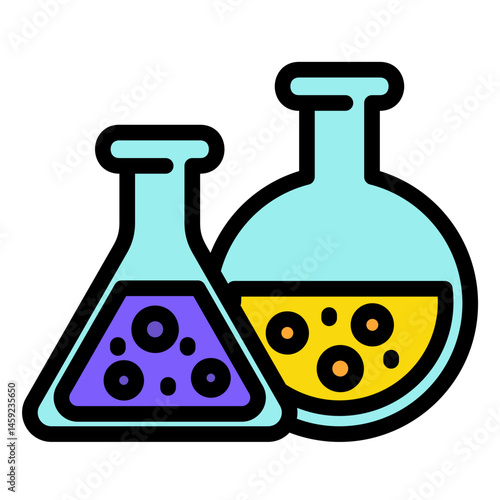 Laboratory Flask  Icon Element For Design	