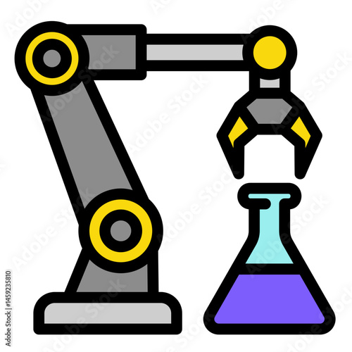 Robotics Arm  Icon Element For Design	