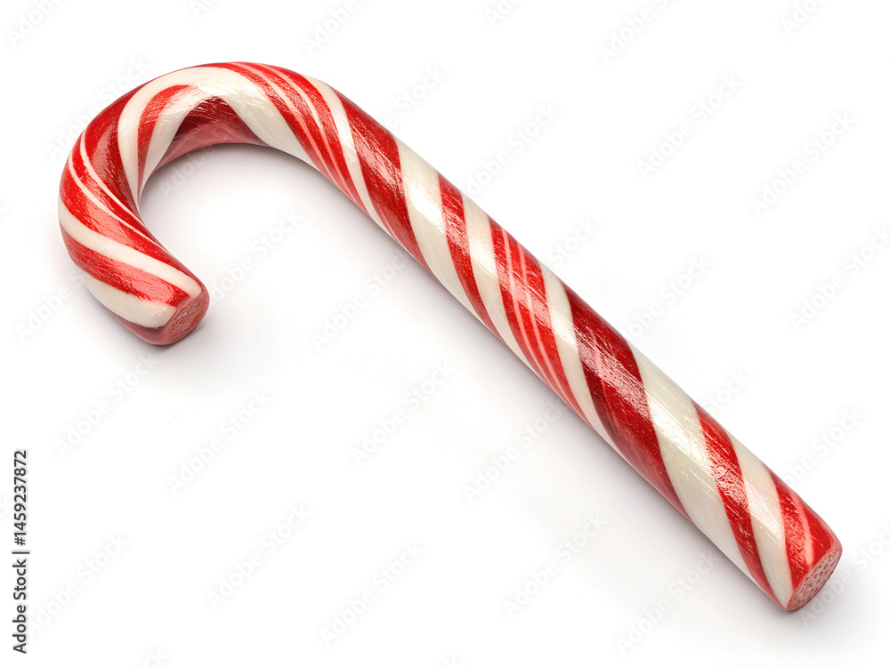 Obraz premium Candy cane isolated on white background