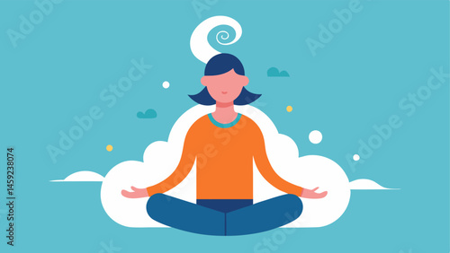 Mindful InhaleExhale Illustration