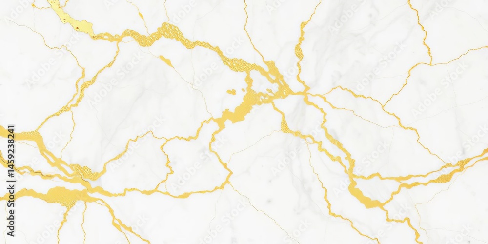 Obraz premium Elegant white and gold marble texture, ideal for luxurious design, rich, premium