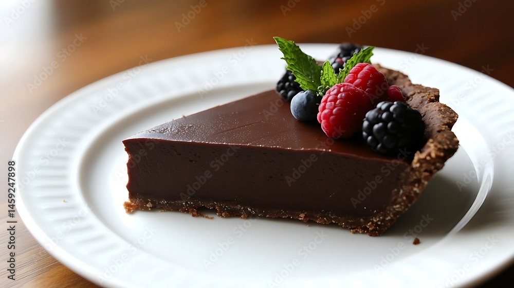 Decadent Chocolate Tart with Fresh Berries Decadent Chocolate Tart with Fresh Berries