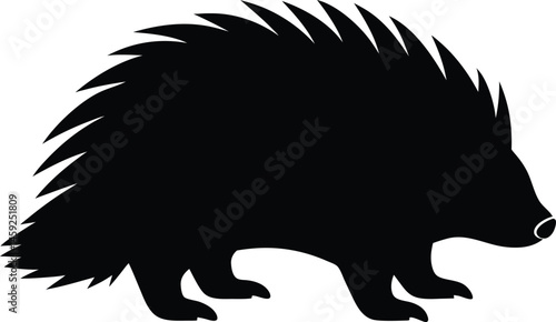 porcupine silhouette