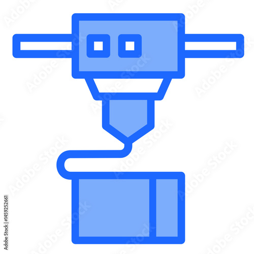 3D Printing  Icon Element For Design	