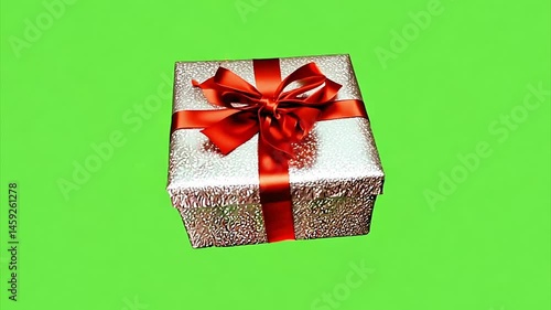 gift box with red ribbon