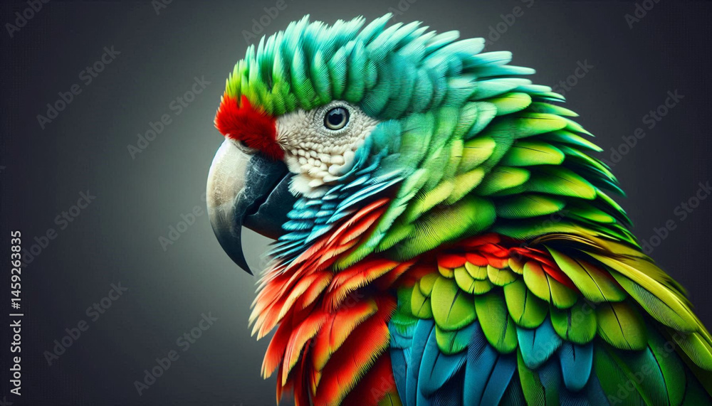 Fototapeta premium blue and yellow macaw