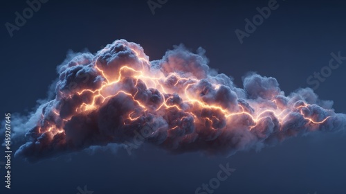 Ethereal cloud network with radiant links, symbolizing cosmic connectivity
