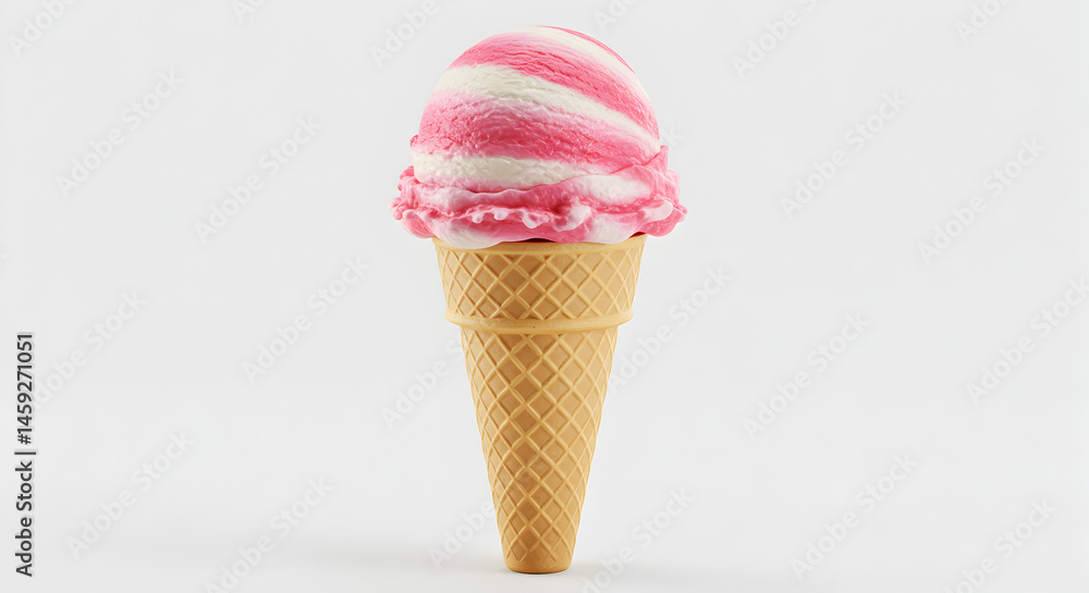 Delicious Strawberry Swirl Ice Cream Cone Cut Out Transparent Png Delicious Strawberry Swirl Ice Cream Cone Cut Out Transparent Png