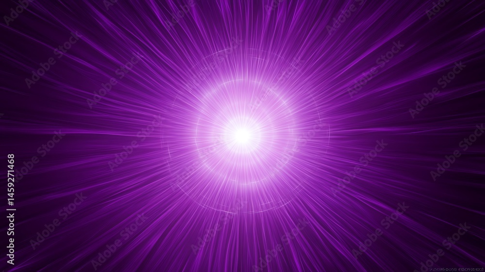 Abstract purple and blue background with glowing rays and bright starburst design Abstract purple and blue background with glowing rays and bright starburst design
