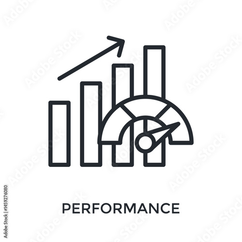 Performance Icon Outline Style. Vector Illustration For Graphic Design