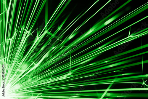 stars of iron, explosion of sparks from an electrical short circuit