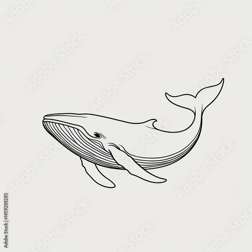 minimalist whale logo
