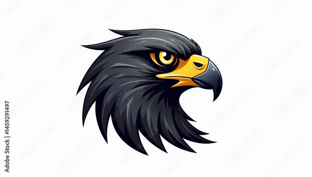 Fototapeta premium eagle head vector style logo