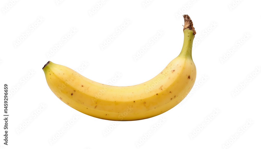 Closeup of a ripe yellow banana isolated on striking black background ripe Closeup of a ripe yellow banana isolated on striking black background ripe