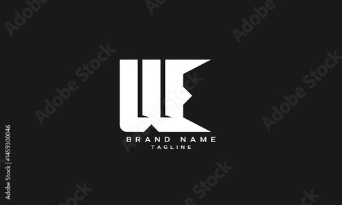 UWE, UEW, WUE, WEU, EWU, EUW, UE, EU, WE, EW, Abstract initial monogram letter alphabet logo design