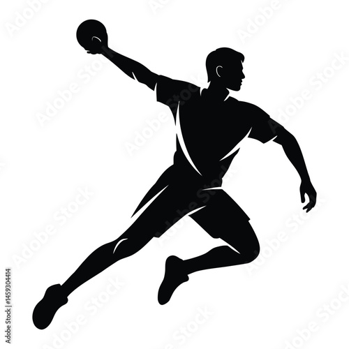 Jai alai cestas Silhouette, Vector, Illustration, Icon, Logo, White Background.