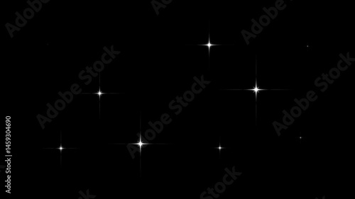 Wallpaper Mural twinkling Star animation black screen falling sparkling stars background white cartoon,flat,vector, doodles style stars blinking.4k Alpha Channel ... Torontodigital.ca