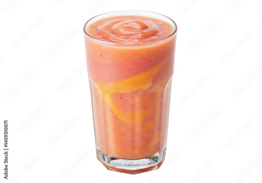 Swirled Citrus Smoothie A vibrant drink in clear glass on black Swirled Citrus Smoothie A vibrant drink in clear glass on black
