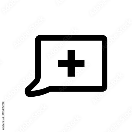 Health messaging service icon