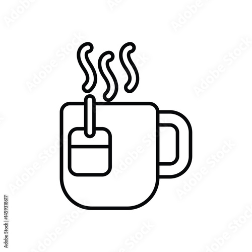 Tea Bag Cup Vector icon